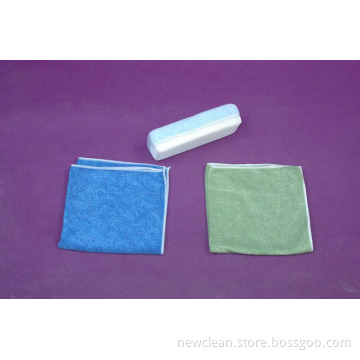 Microfiber Car Towel and Cleaning Sponge
